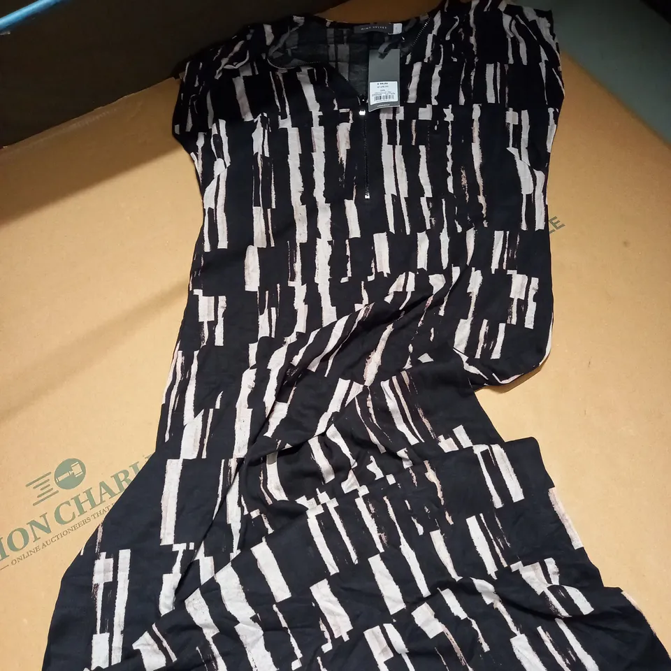 MINT VELVET MARINA PRINT ZIP DETAIL DRESS