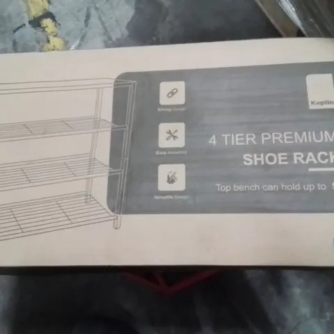 BOXED 4 TIER PREMIUM SHOE RACK