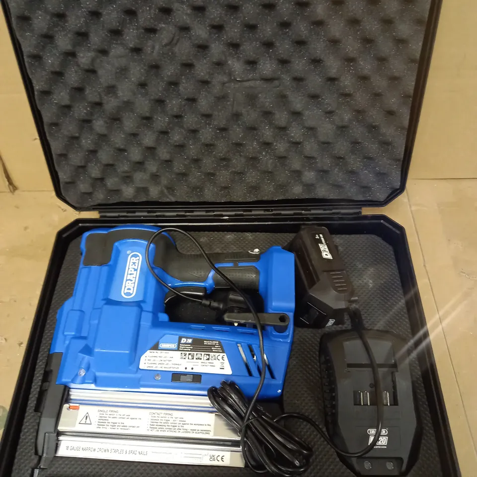 DRAPER D20 CORDLESS NAIL/STAPLE GUN 
