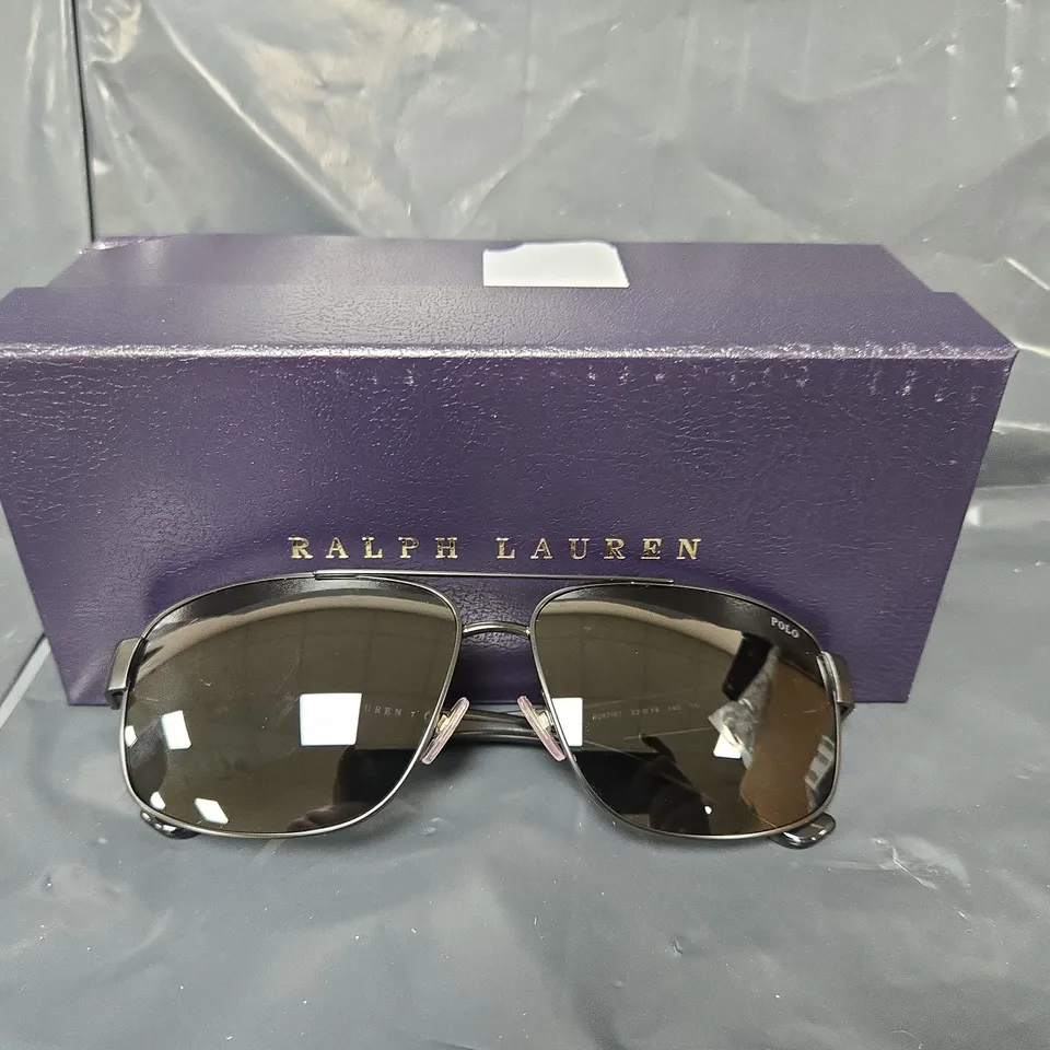 POLO RALPH LAUREN PILOT SUNGLASSES- BLACK