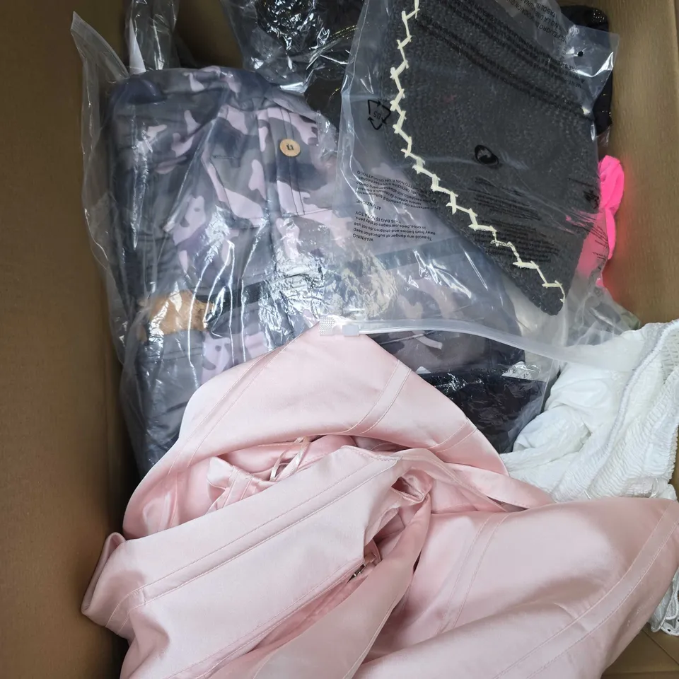 APPROXIMATELY 25 ASSORTED CLOTHING AND FASHION PRODUCTS IN VARIOUS STYLES AND SIZES - COLLECTION ONLY