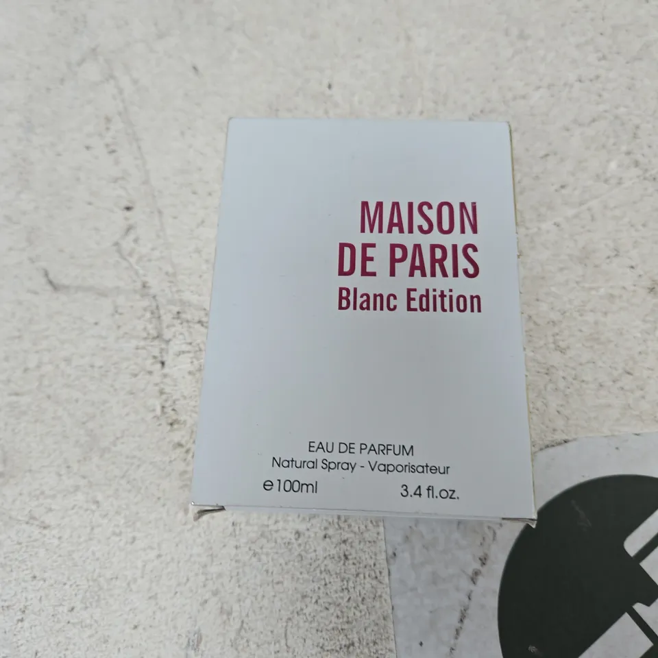 BOX OF APPROXIMATELY 20 ASSORTED BEAUTY ITEMS TO INCLUDE: MAISON DE PARIS BLANC EDITION PARFUM