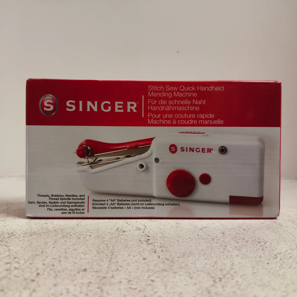 SINGER STITCH SEW QUICK HANDHELD MENDING MACHINE – BOXED