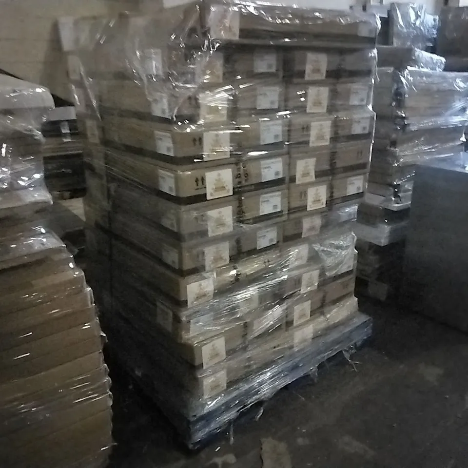 PALLET OF APPROXIMATELY 22 BATHSTONE ALPINE BASIN UNIT GLOSS WHITE