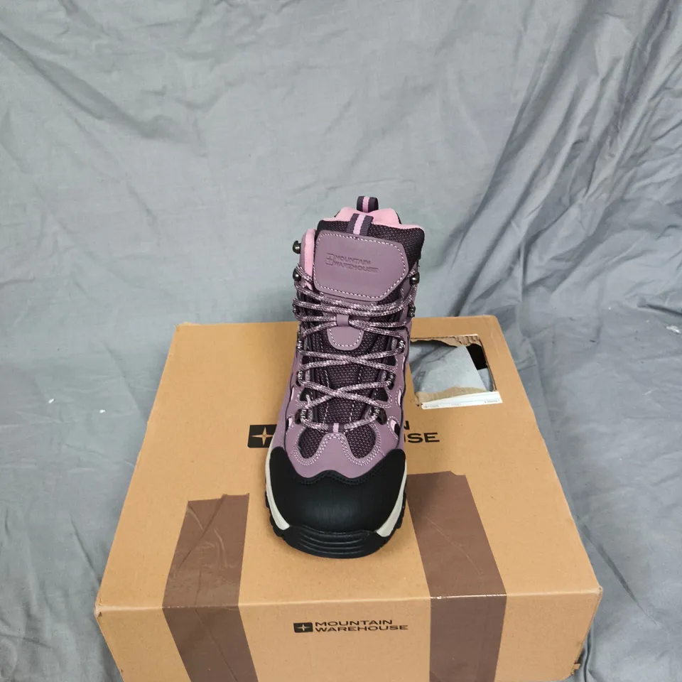 BOXED MOUNTAIN WAREHOUSE ADVENTURER WOMEN'S WATERPROOF WALKING BOOT – LILAC, UK 6.5