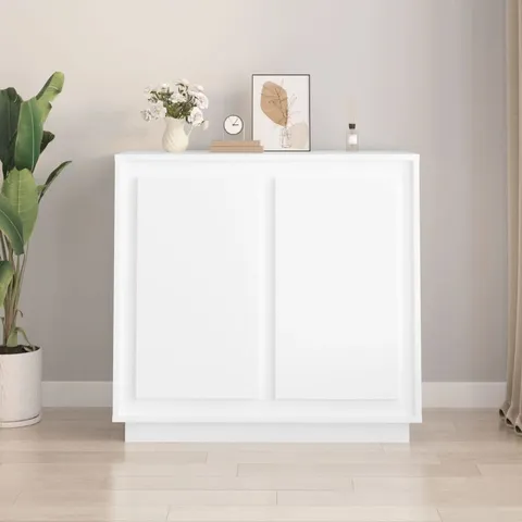 BOXED SIDEBOARD 80X34X75 CM ENGINEERED WOOD - WHITE (1 BOX)