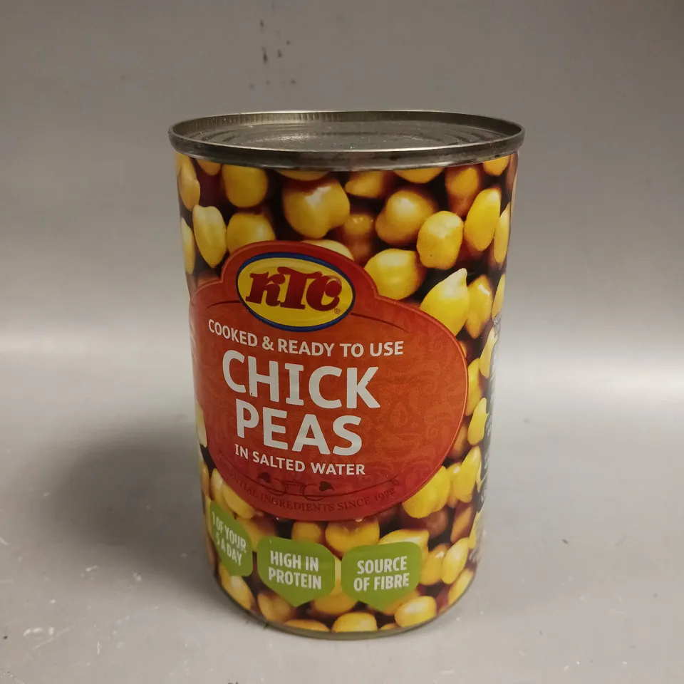 15 X SEALED KTC COOKED CHICKPEAS - 15 X 400G - COLLECTION ONLY 