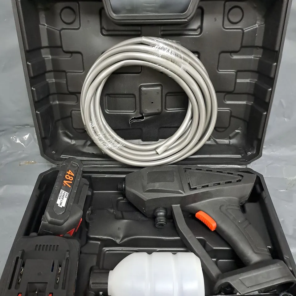 PORTABLE BATTERY POWERED PRESSURE WASHER UNIT
