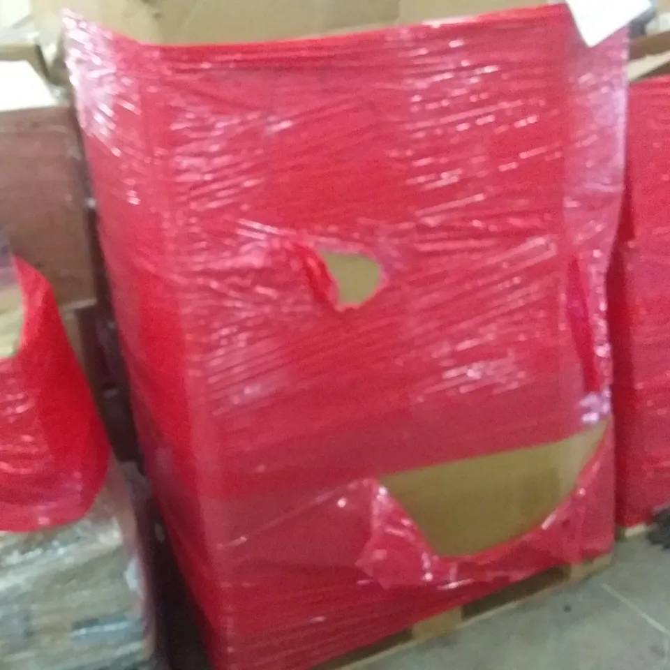 PALLET OF ASSORTED ITEMS INCLUDING E&WOMA KEYBOARD, VENETIAN BLIND, FLOWER PRINT UMBRELLA, G-BLOCS PARASOL BASE SET, SPIRAL GARDEN WIND SPINNER