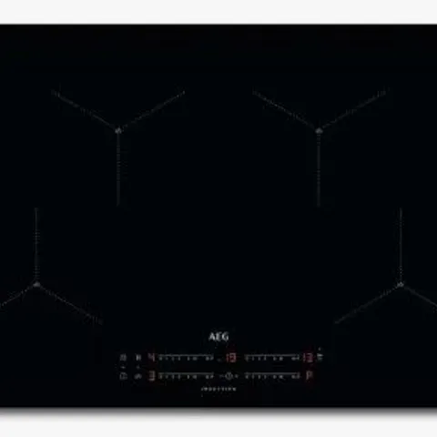 AEG IAX84411CB 80CM INDUCTION HOB, BLACK