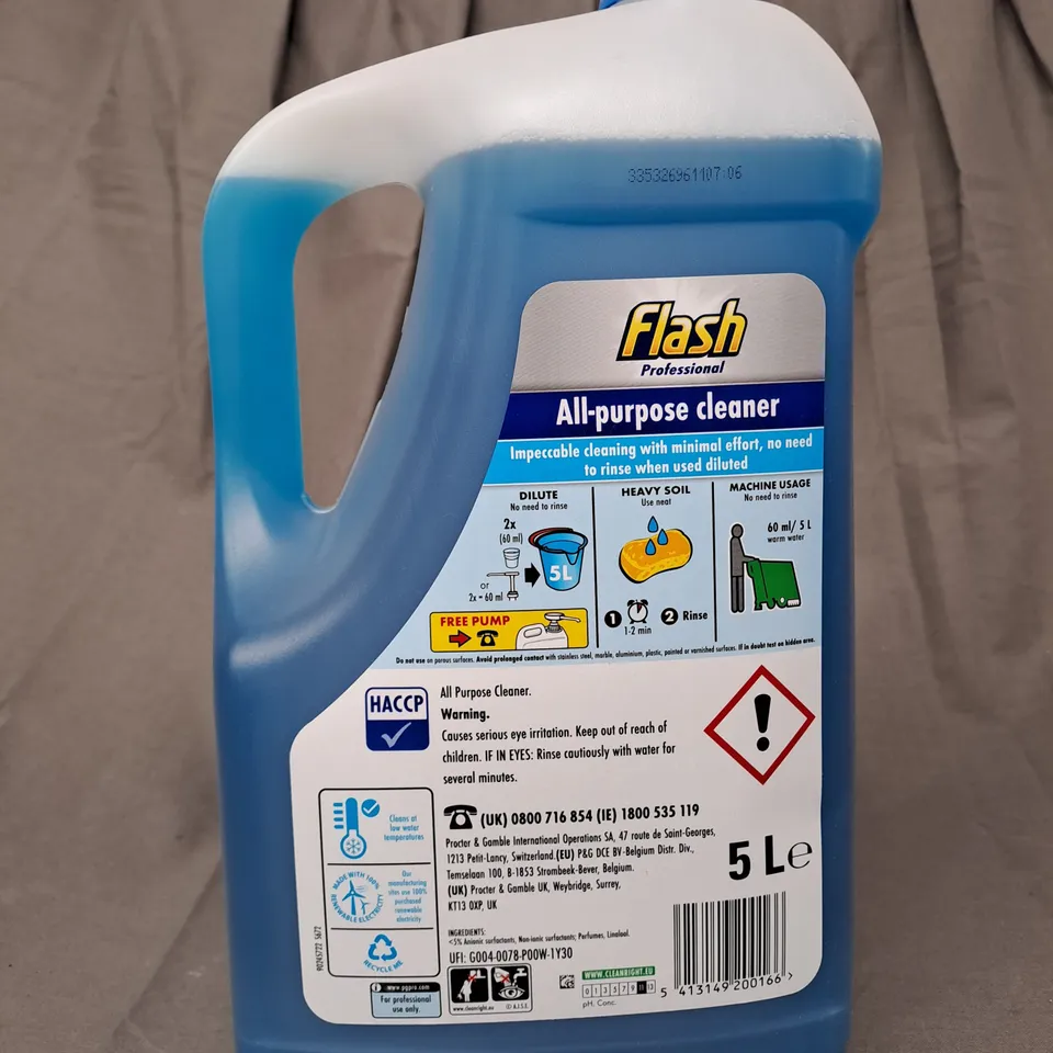 SET OF 3 X FLASH PROFESSIONAL ALL-PURPOSE CLEANER - COLLECTION ONLY