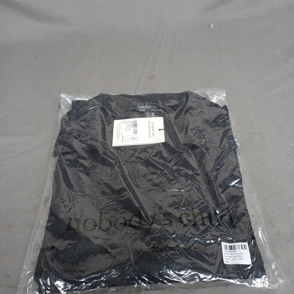 BAGGED NOBODYS CHILD REED MINI DRESS SIZE 10