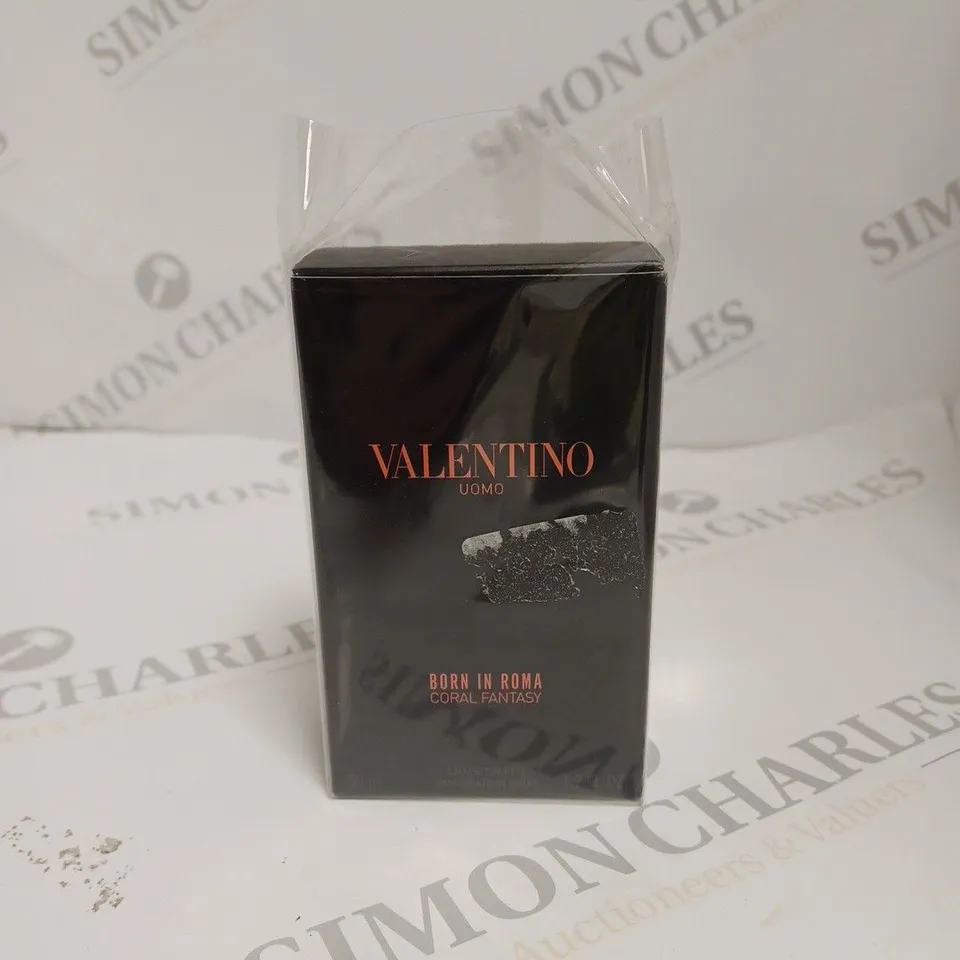 BOXED VALENTINE BORN IN ROMA UOMO CORAL EAU DE TOILETTE FOR HIM 