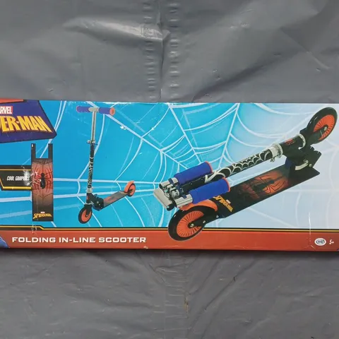 BOXED SPIDERMAN FOLDING IN-LINE SCOOTER