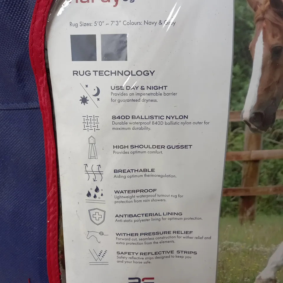 PREMIER EQUINE BUSTY HARDY OG RUG - NAVY 6'3"