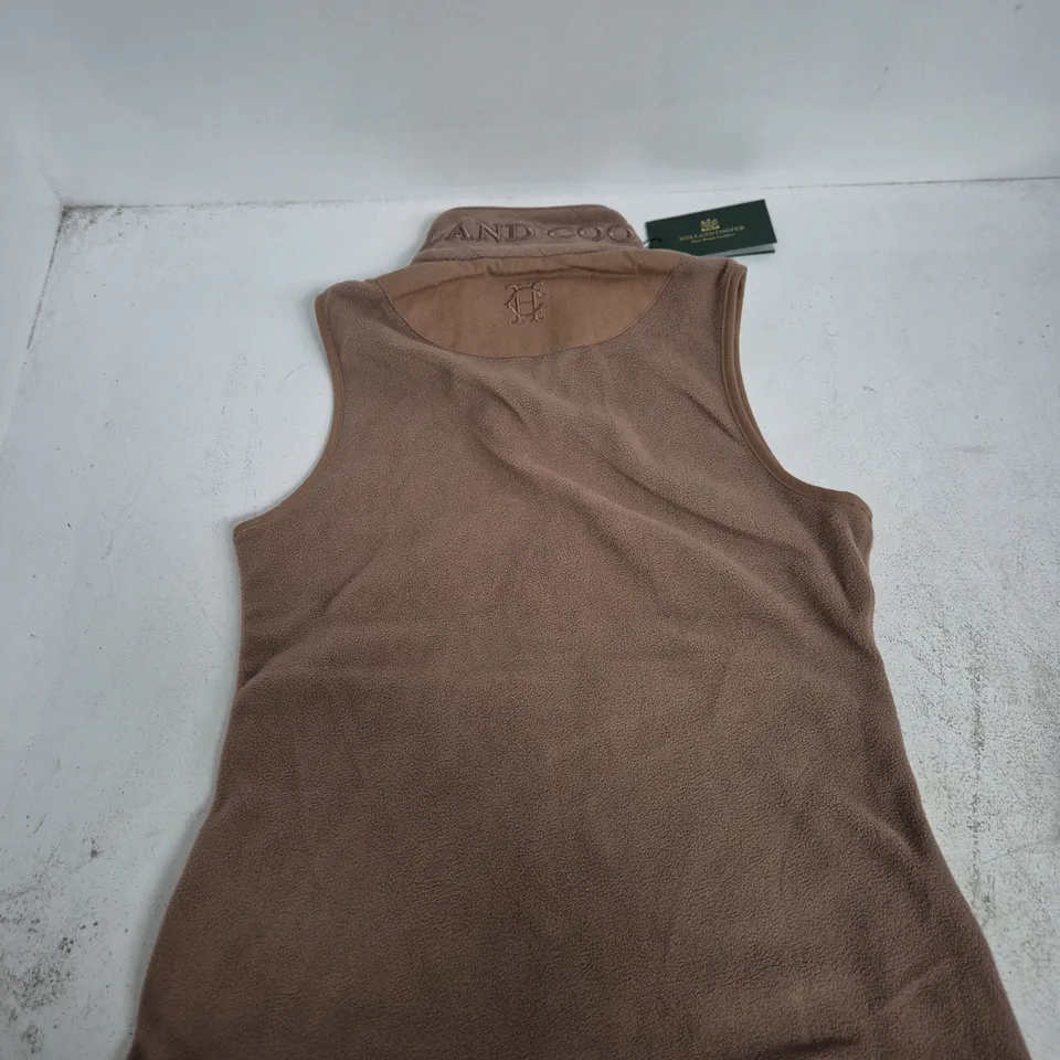 Holland Cooper Women's Fleece Gilet – Mocha