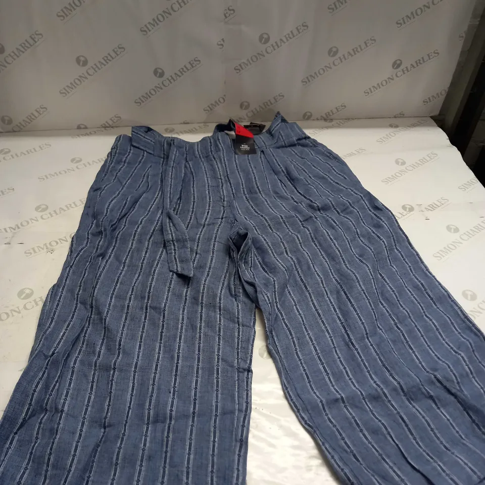 WOMENS WIDE CROPPED HIGH RISE TROUSERS SIZE 18