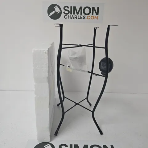 BLACK METAL SIDE TABLE