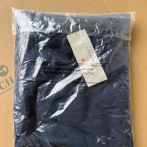 SWEATY BETTY GARY LONG SLEEVED JUMPSUIT NAVY BLUE SIZE S