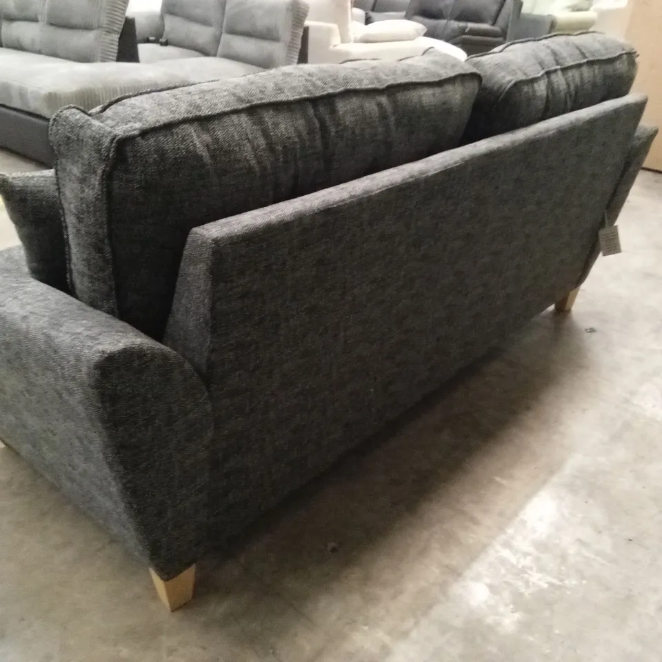 HALSTOW 3 SEATER FABRIC SOFA - CHARCOAL RRP £749