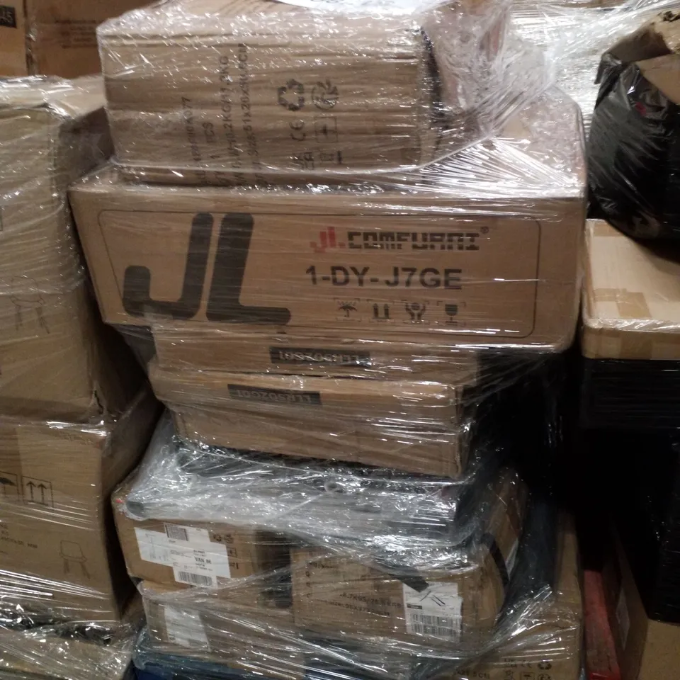 PALLET CONTAINING ASSORTED PRODUCTS INCLUDING CLOTHES AIRER & OFFICE CHAIR