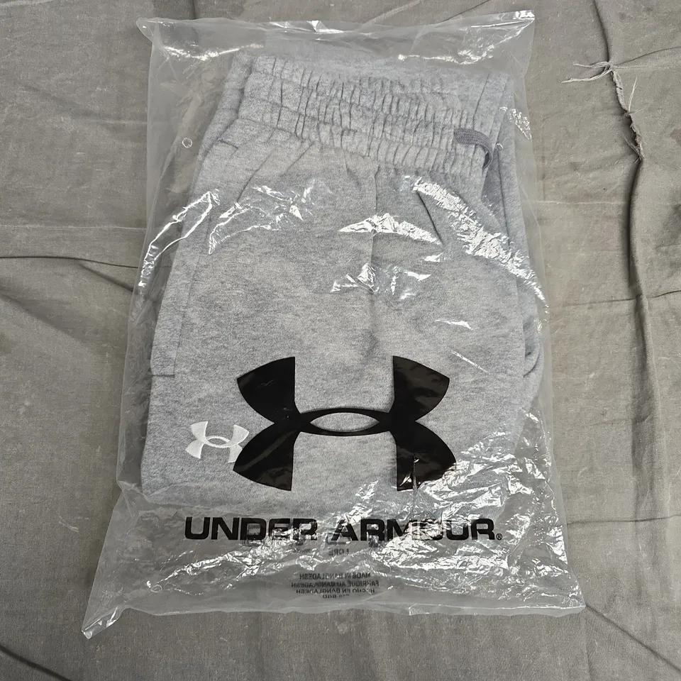 BAGGED UNDER ARMOUR MEN'S RIVAL FLEECE JOGGERS – GREY - SMALL
