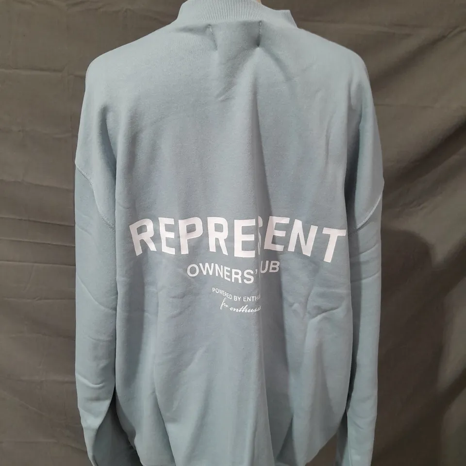 REPRESENT LIGHT BLUE OWNERS CLUB JUMPER - LARGE