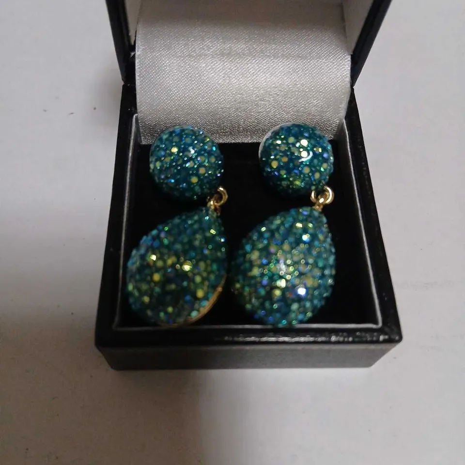 BUTLER & WILSON DOUBLE CRYSTAL BALL EARRINGS 2