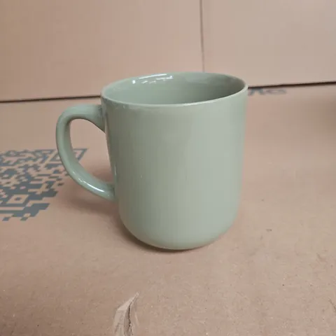SET OF 6 AMAZON BASICS GREEN MUGS BOXED