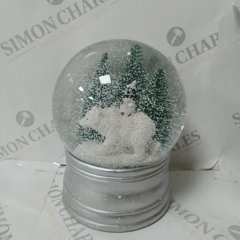 BOXED SANTA EXPRESS CHRISTMAS CHARACTER MUSICAL WATER SPINNER