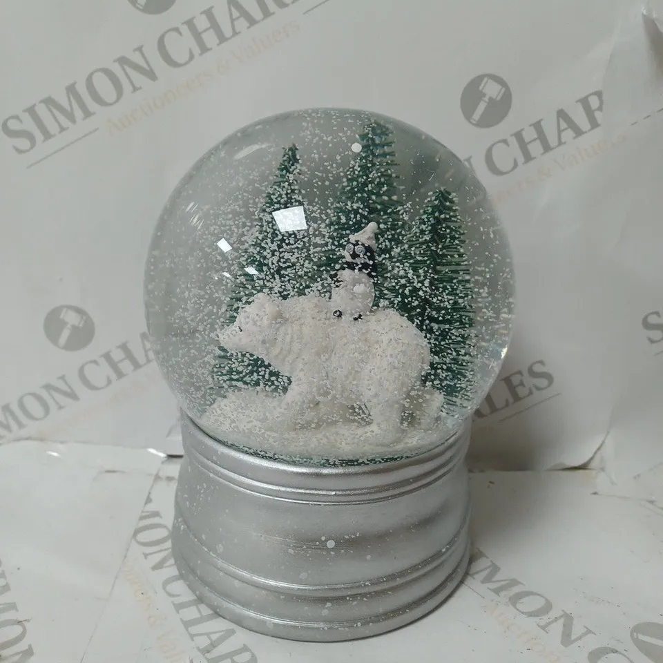 BOXED SANTA EXPRESS CHRISTMAS CHARACTER MUSICAL WATER SPINNER