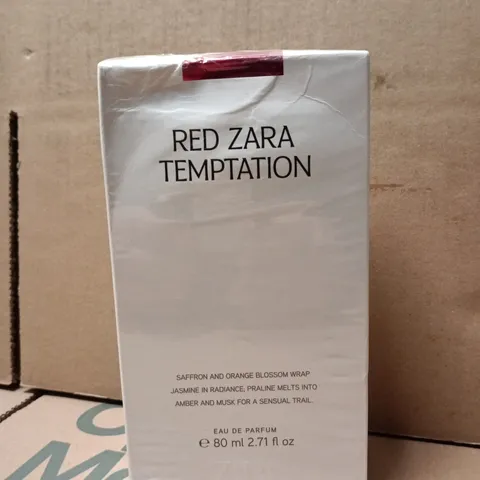 BOXED AND SEALED RED ZARA TEMPTATION EAU DE PARFUM - 80ML