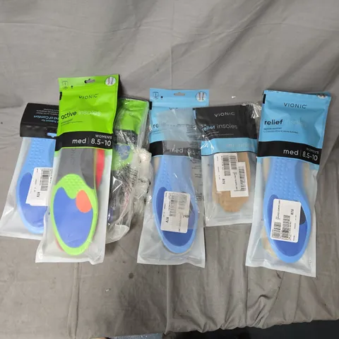 APPROXIMATELY 15 VIONIC INNERSOLES IN VARIOUS SIZES & STYLES