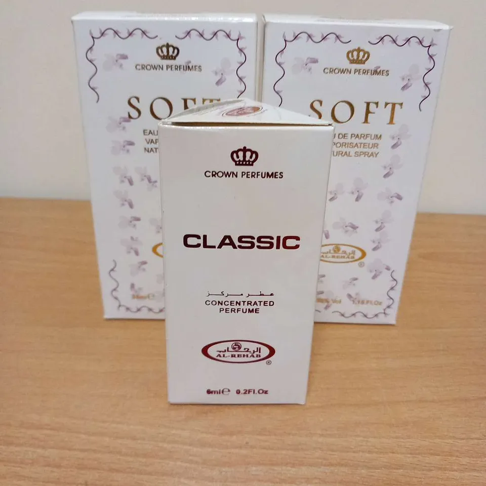 THREE ASSORTED CROWN PERFUMES FRAGRANCES