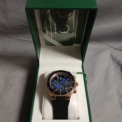 BOXED MANN EGERTON LIMITED EDITION HAND-ASSEMBLED ASTRO QUARTZ WATCH