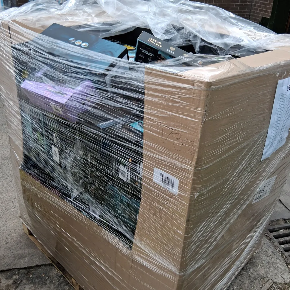 PALLET OF APPROXIMATELY 120 ASSORTED REVAMP HAIR PRODUCTS TO INCLUDE; 6 IN 1 IONIC AIR STYLE, CERAMIC 40MM HOT BRUSH, PROGLOSS DIGITAL AND IGEN PROGLOSS CORDLESS