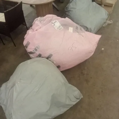 3 x BAGGED LARGE BEAN BAGS