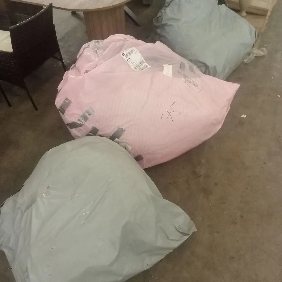 3 x BAGGED LARGE BEAN BAGS