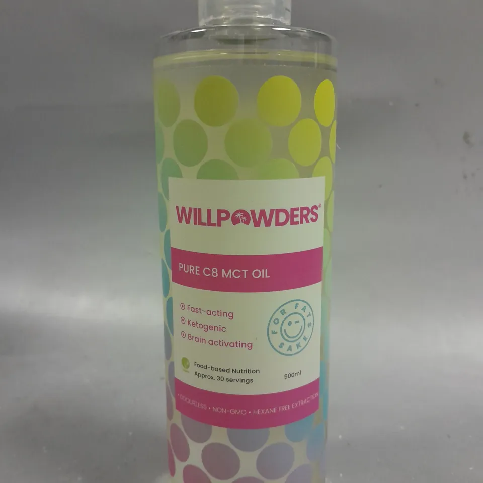 WILLPOWDERS PURE C8 MCT OIL - 500ML 