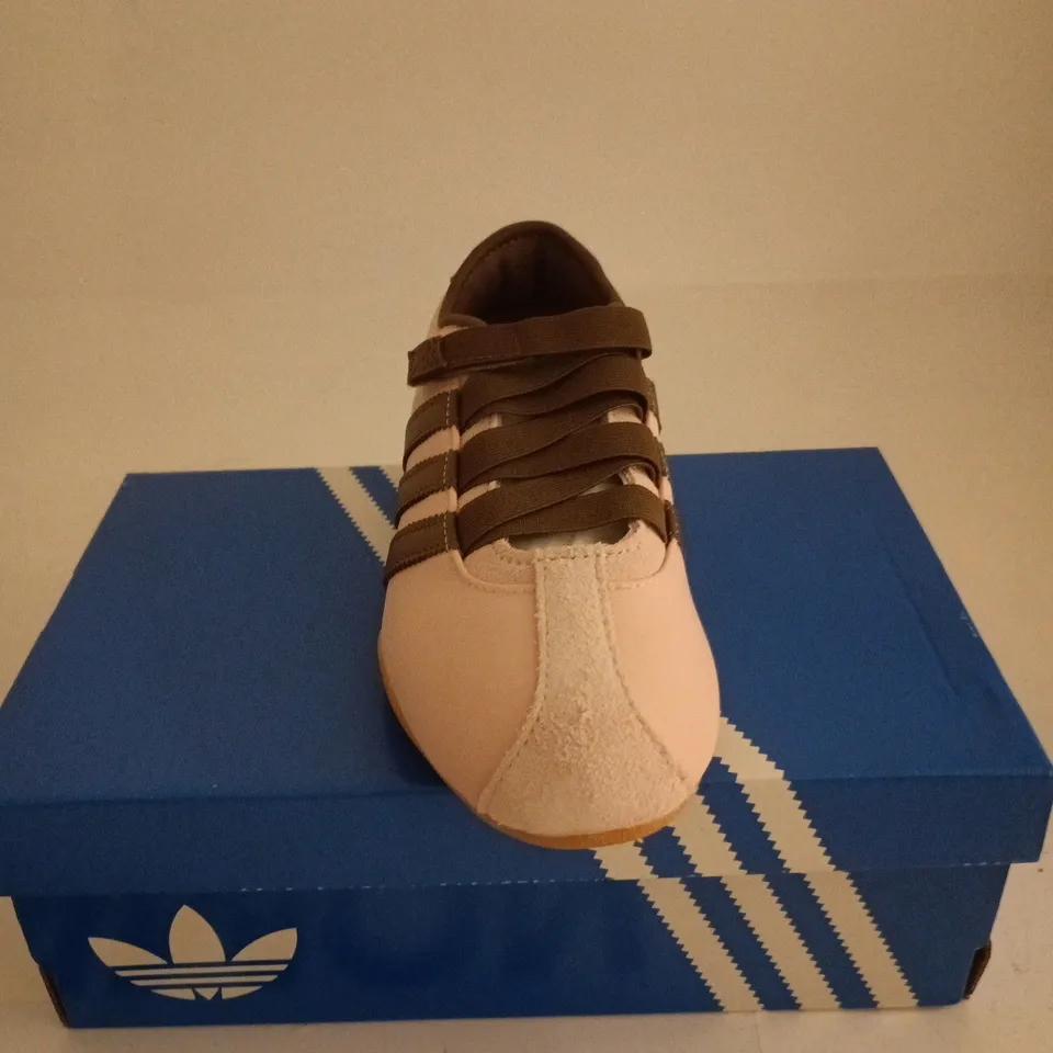 ADIDAS PINK/BROWN TRAINERS LADIES 4.5 BOXED