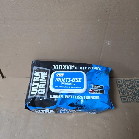 ULTRA GRIME MULTI-USE CLOTH WIPES β 100 XXL+ (ORIGINAL)