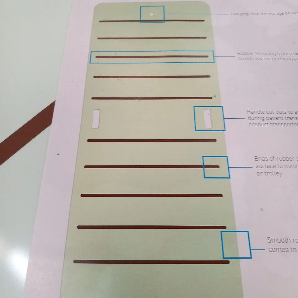 5 PATSLIDE PATIENT TRANSFER IMPACT RESISTANT- RADIO TRANSLUSCENT- STATIC INSULATIVE 
