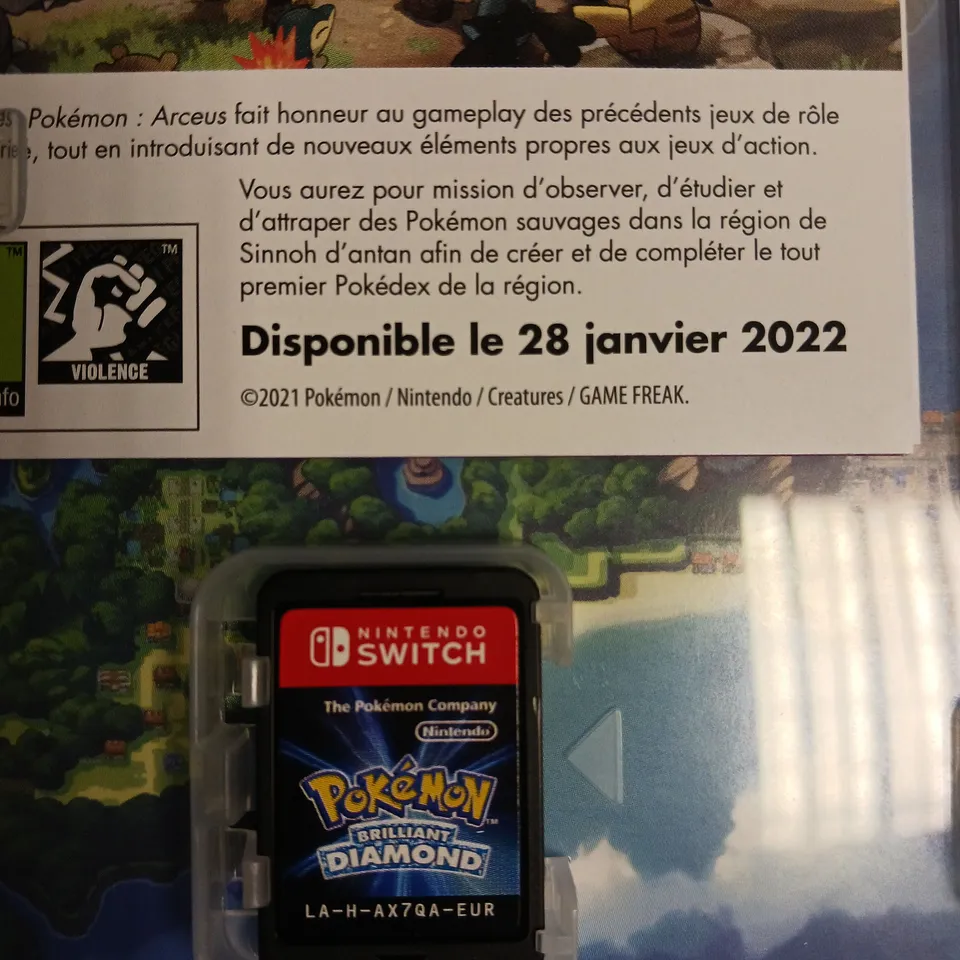 NINTENDO SWITCH POKEMON BRILLIANT DIAMOND VIDEO GAME
