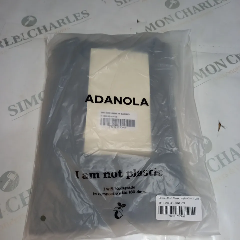 BAGGED ADANOLA ULTIMATE SHORT SLEEVE LONGLINE TOP SIZE XS