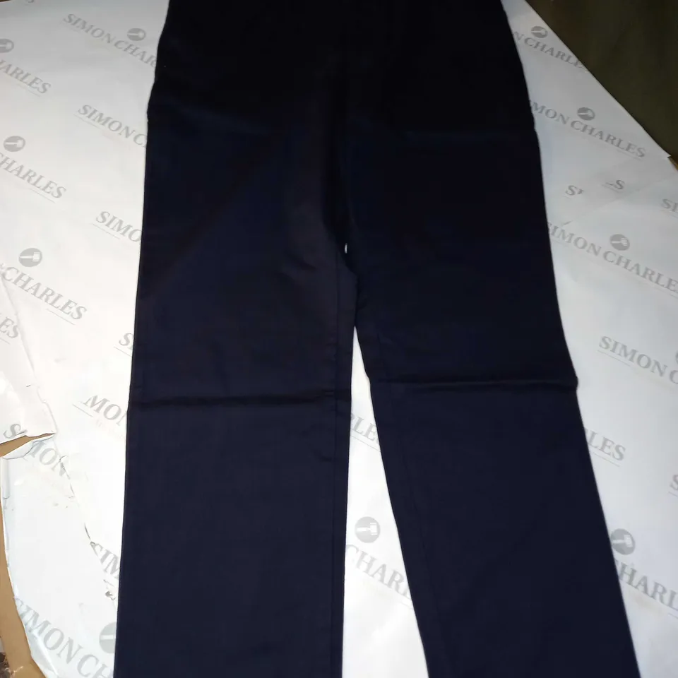 CHARLES TYRWHITT NAVY SLIM FIT LIGHTWEIGHT TROUSERS - 38W, 30L