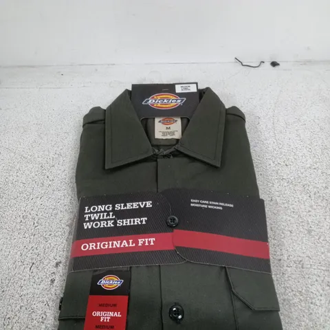DICKIES LONG SLEEVE TWILL WORK SHIRT – ORIGINAL FIT – MEDIUM