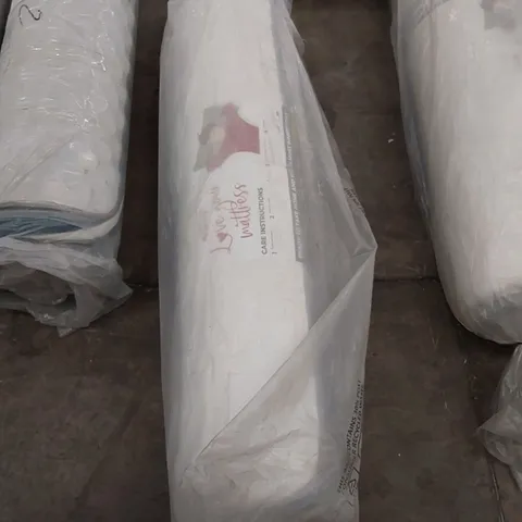 QUALITY BAGGED AND ROLLED 135cm DOUBLE SIZED AIRSPRUNG MATTRESS 