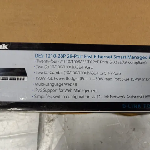 BOXED D-LINK DES-1210-28P 28-PORT POE SWITCH