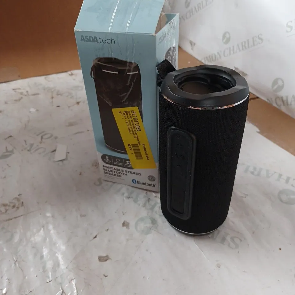 ASDA TECH PORTABLE STERO BLUETOOTH SPEAKER 