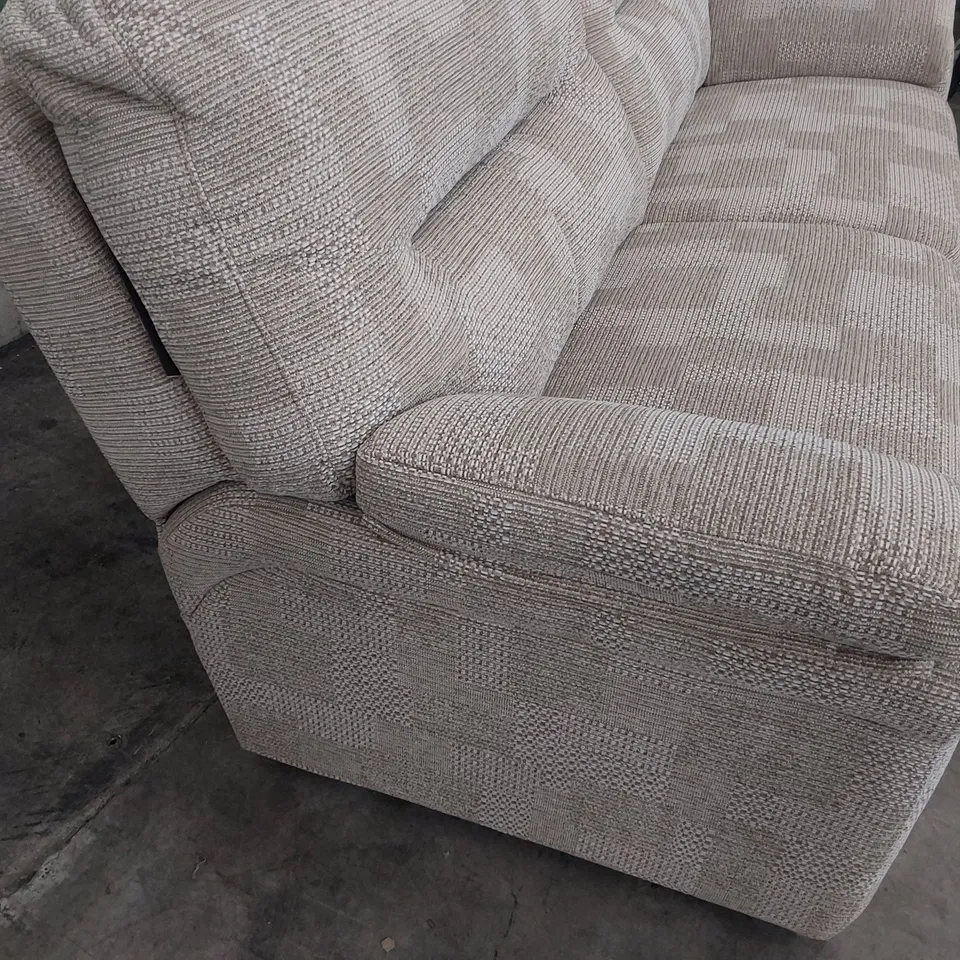 QUALITY BRITISH DESIGNER G PLAN SEATTLE THREE SEATER FARO SANDS FABRIC 